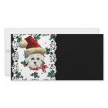 Westie Santa photo cards