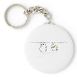Westie snowman keychain