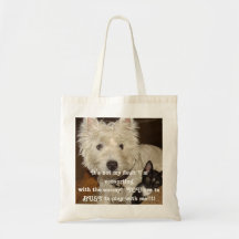 Westie Tote Canvas Bag