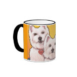 Westie trio mug