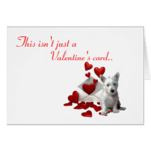 Westie Valentine, Be Mine Card