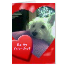 Westie Valentine's Day Card