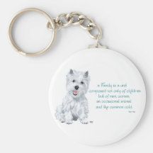Westie Wisdom - Family Dynamics Keychain