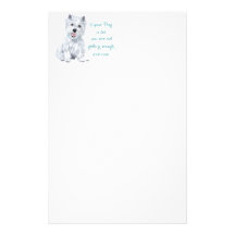 Westie Wisdom - Fat Dog? Stationery Design