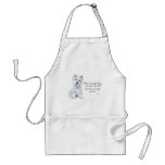 Westie Wisdom - The average Dog is a nicer person aprons