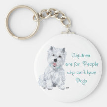 Westie Wisdom - Tongue in Cheek Key Chains