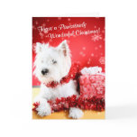 Westie Wonderful Christmas Wishes - Customise It! cards
