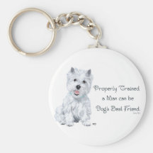 Westie Words of Wisdom Key Chains