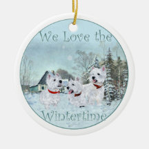 Westies Christmas Ornament