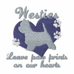 Westies Leave Paw Prints Purple Hoody