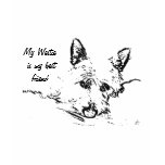 Westies Love,  black and white drawing t-shirts