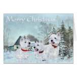 Westies Love the Wintertime Greeting Cards