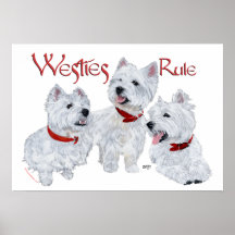 Westies Rule! Print