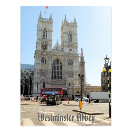 Westminster Abbey London UK postcard