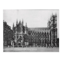 Westminster Abbey London Vintage Postcard