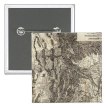 West's New Sectional and Topographical Map Of Utah Pinback Button
