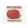 Westwood Tomatoes Vintage Label Postcards