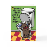 wet doggie nose card