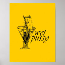 Wet Kitty Print