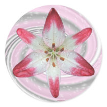 Wet Lily Swirl ~ sticker
