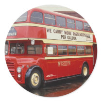 Wet Western Albion decker at a depot in Scotland Stickers