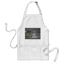 Wet Wood with puddles background image Aprons