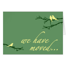 we've moved announcement greeting card