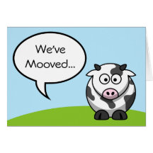 We've Moved Card