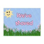 We've Moved postcards