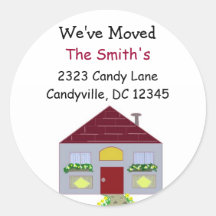 We've Moved Sticker