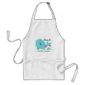 Whale 3rd Birthday aprons