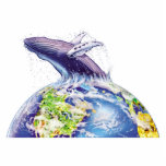 whale and earth design cut outs