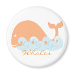 Whale and Waves magnets