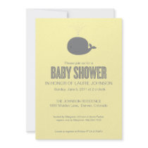Whale Baby Shower Invitation