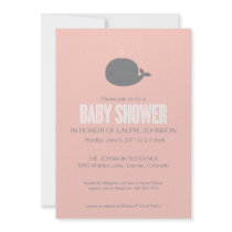 Whale Baby Shower Invitation