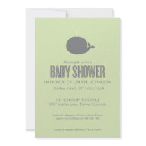 Whale Baby Shower Invitation
