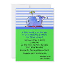 Whale Baby Shower Invitations