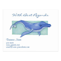 Whale Best Regards Postcard