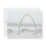 Whale Bone Rib Arc and Skin Boat Frames at Barrow, invitations
