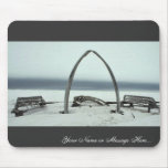 Whale Bone Rib Arc and Skin Boat Frames at Barrow, mousepads