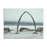 Whale Bone Rib Arc and Skin Boat Frames at Barrow, postcards