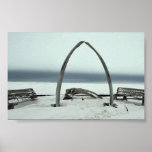 Whale Bone Rib Arc and Skin Boat Frames at Barrow, posters