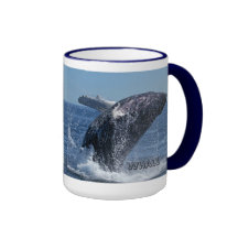 Whale breach, whale watching mug