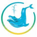 whale circle design photo sculptures