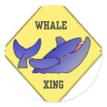 WHALE CROSSING STICKER