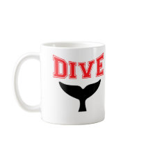 Whale Design SCUBA Dive Coffee Mug