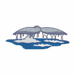 Whale Fluke embroidered shirts
