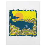 whale in the sunset design flyers
