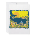 whale in the sunset design invitations