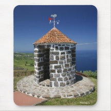 Whale lookout mouse pad